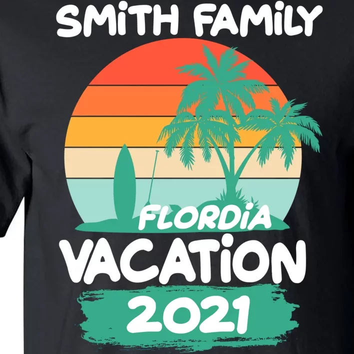 Custom Family Vacation Personalize Design Tall T-Shirt