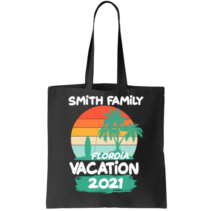 Custom Family Vacation Personalize Design Tote Bag