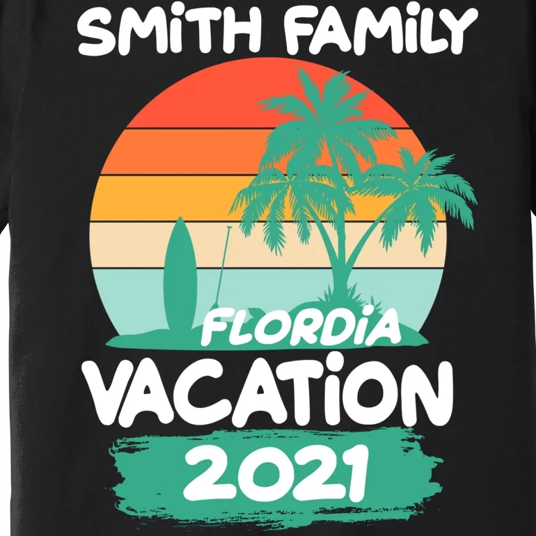 Custom Family Vacation Personalize Design Premium T-Shirt