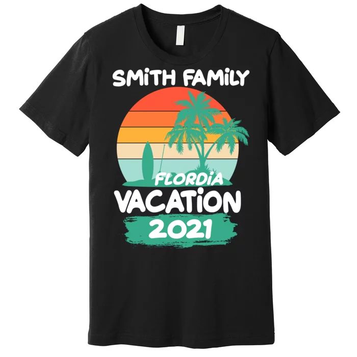 Custom Family Vacation Personalize Design Premium T-Shirt