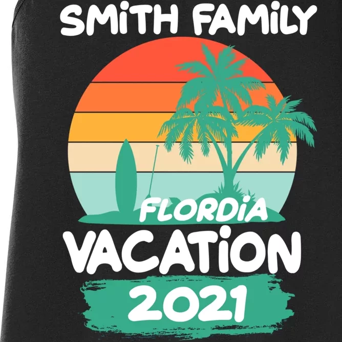 Custom Family Vacation Personalize Design Women's Racerback Tank