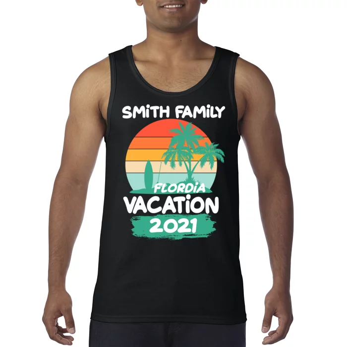 Custom Family Vacation Personalize Design Tank Top