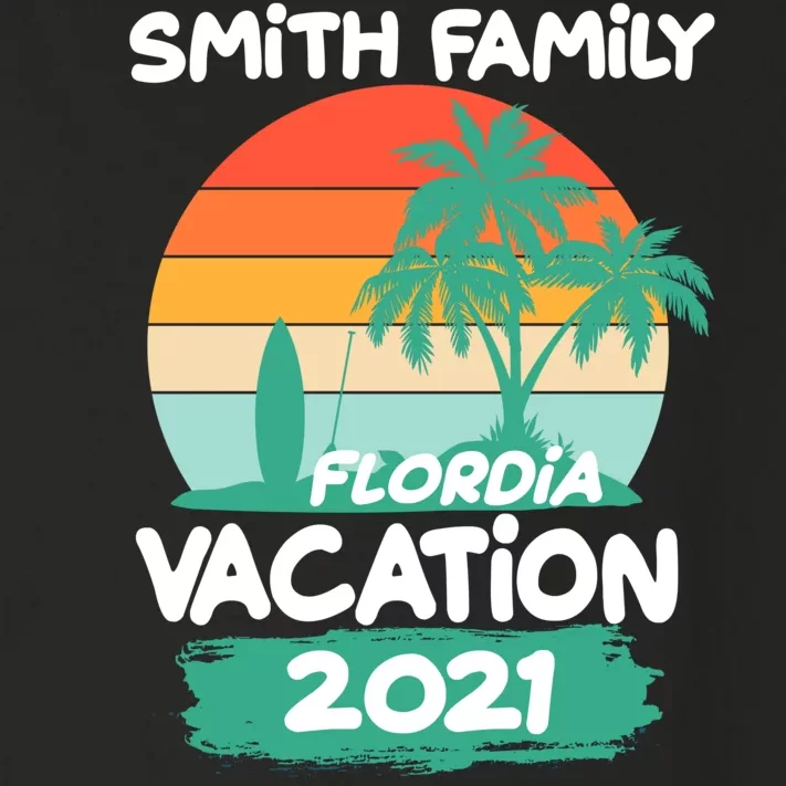 Custom Family Vacation Personalize Design Toddler Long Sleeve Shirt