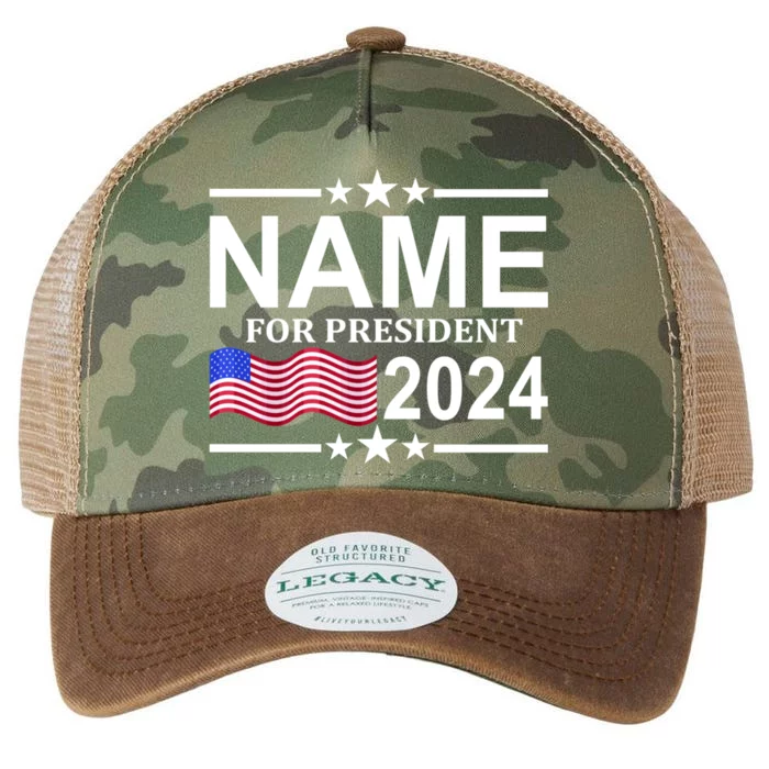 Custom Name For Present 2024 Election Legacy Tie Dye Trucker Hat