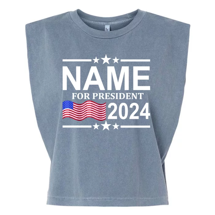 Custom Name For Present 2024 Election Garment-Dyed Women's Muscle Tee