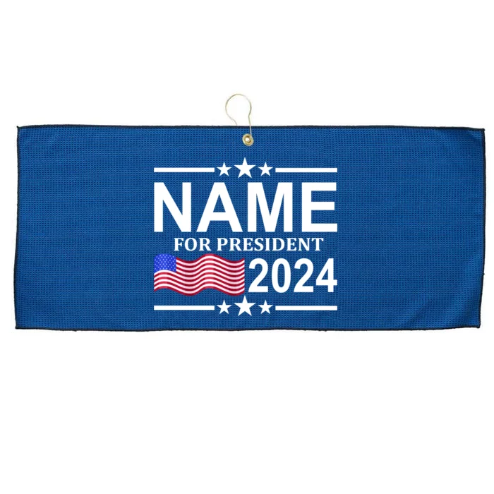 Custom Name For Present 2024 Election Large Microfiber Waffle Golf Towel