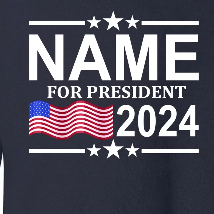 Custom Name For Present 2024 Election Toddler Sweatshirt