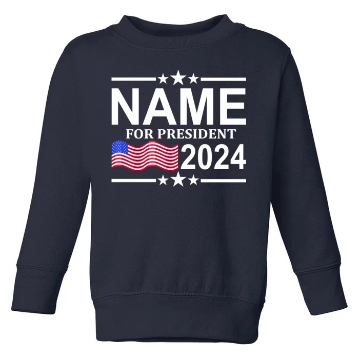 Custom Name For Present 2024 Election Toddler Sweatshirt