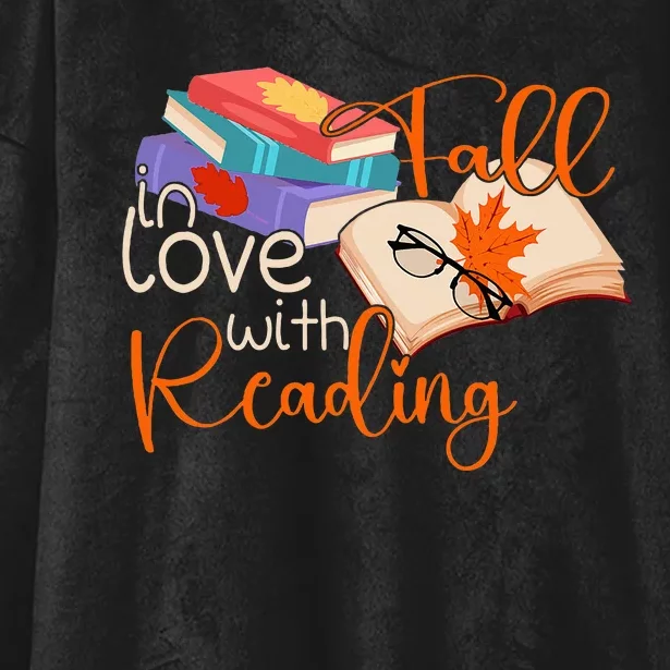 Cozy Up to Autumn with a Bookish Twist Hooded Wearable Blanket