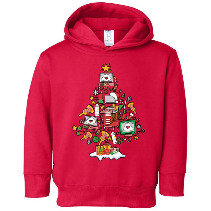 Christmas Ultrasound Tech Holiday Seaon Toddler Hoodie