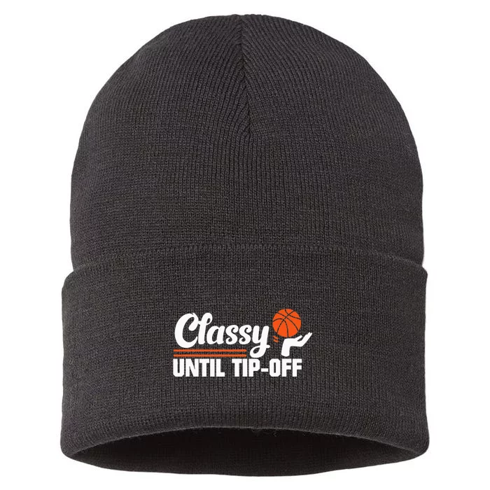 Classy Until Tipoff Sustainable Knit Beanie