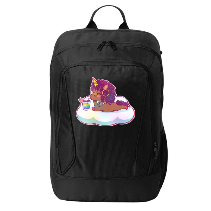 Cute Afro Unicorn City Backpack