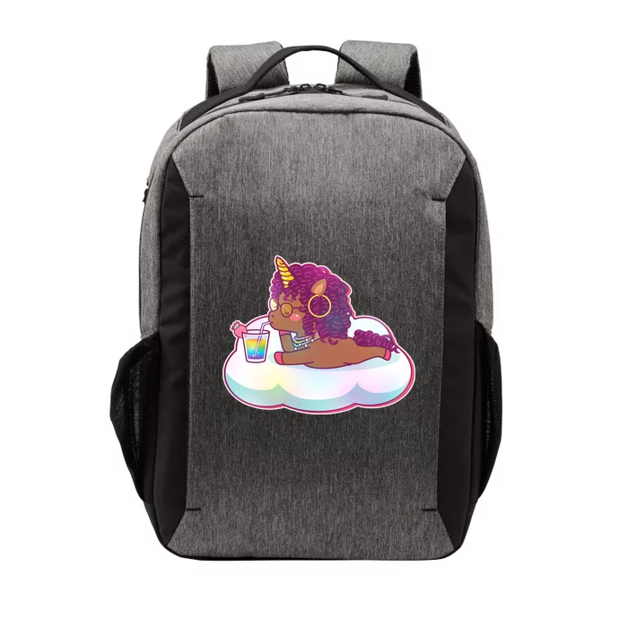 Cute Afro Unicorn Vector Backpack