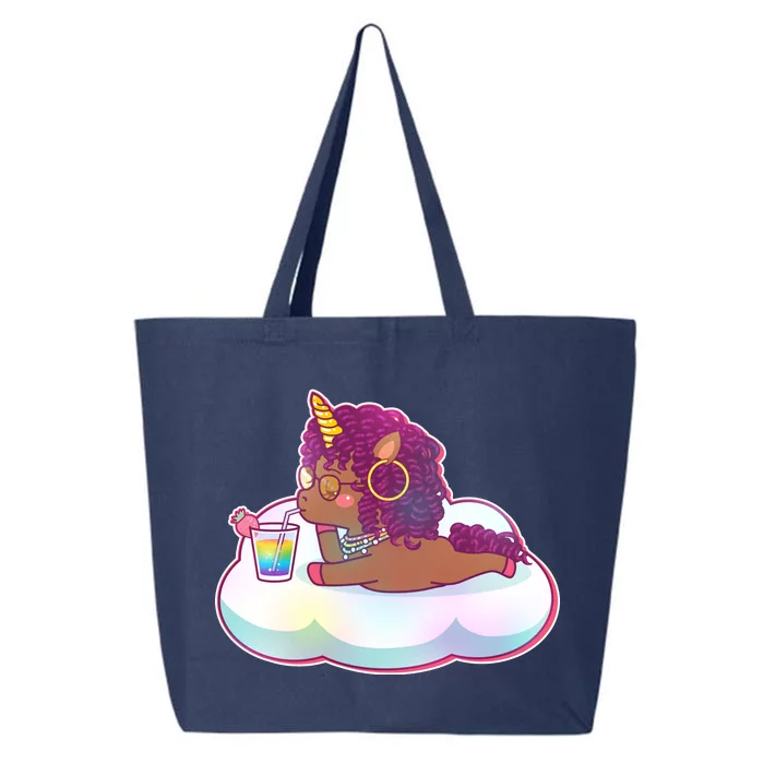 Cute Afro Unicorn 25L Jumbo Tote