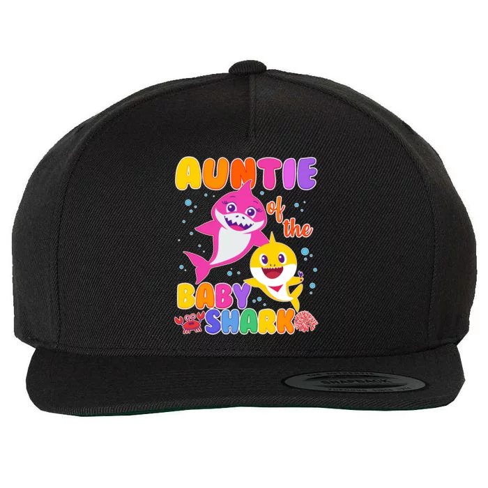 Cute Auntie Of The Baby Shark Wool Snapback Cap