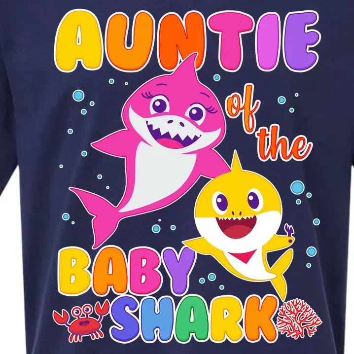 Cute Auntie Of The Baby Shark Sueded Cloud Jersey T-Shirt