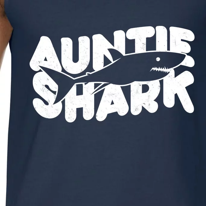 Cute Auntie Shark Comfort Colors® Tank Top