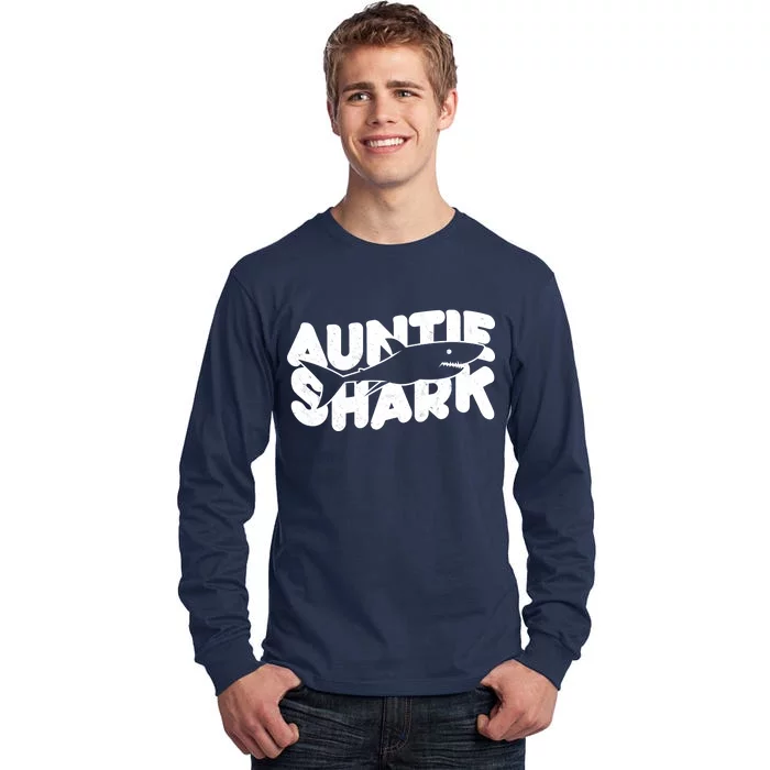 Cute Auntie Shark Tall Long Sleeve T-Shirt