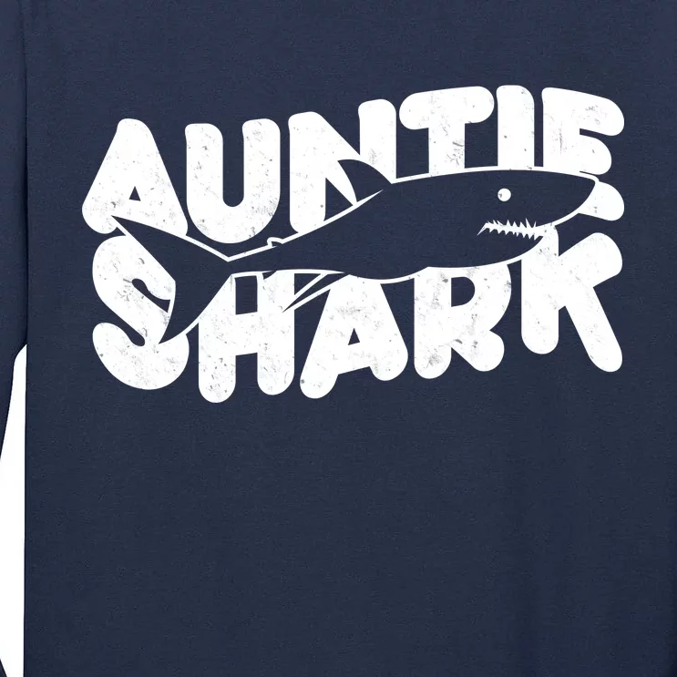 Cute Auntie Shark Tall Long Sleeve T-Shirt