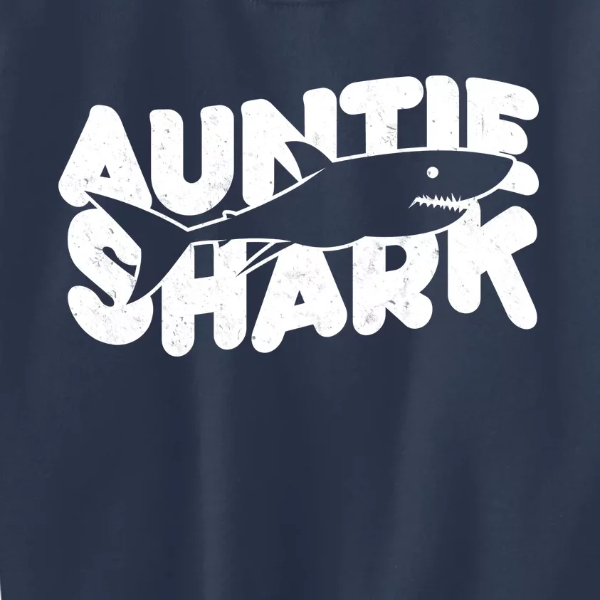 Cute Auntie Shark Kids Sweatshirt