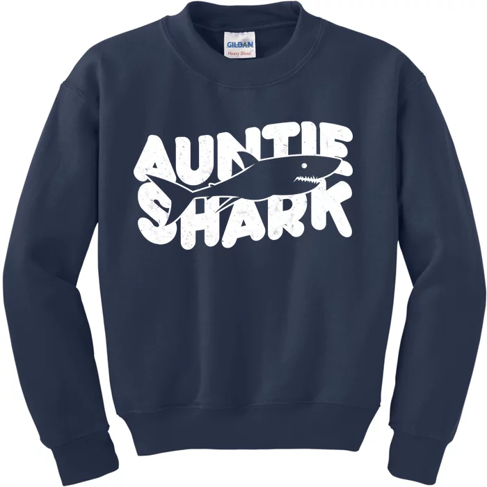 Cute Auntie Shark Kids Sweatshirt