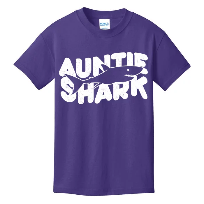 Cute Auntie Shark Kids T-Shirt