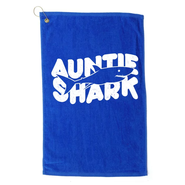 Cute Auntie Shark Platinum Collection Golf Towel