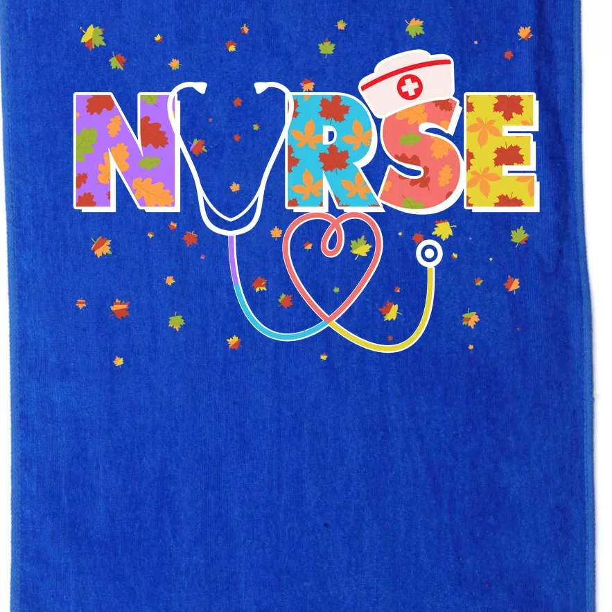 Cute Autumn Fall Patterns Nurse Platinum Collection Golf Towel