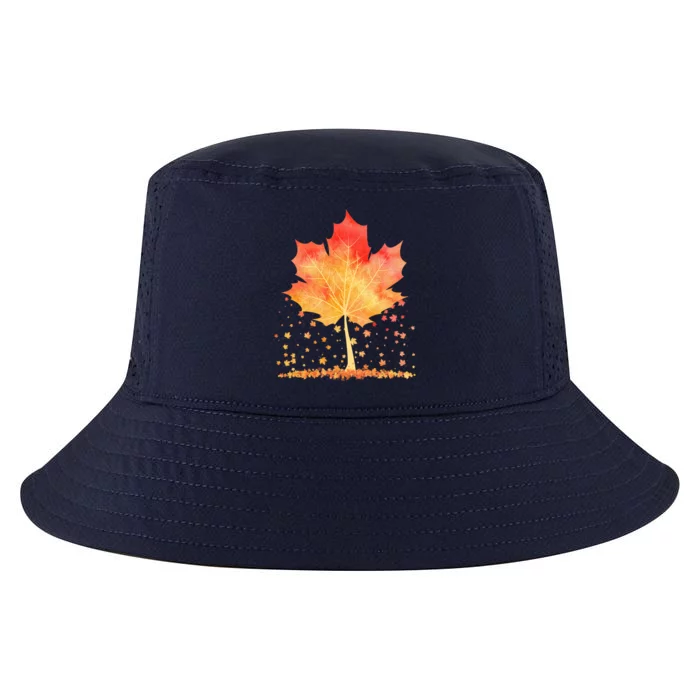 Cute Autumn Maple Leaf Tree Cool Comfort Performance Bucket Hat