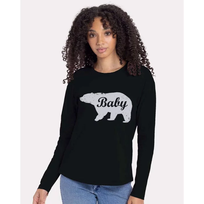 Cute Baby Bear Womens Cotton Relaxed Long Sleeve T-Shirt