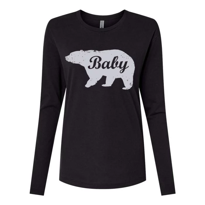 Cute Baby Bear Womens Cotton Relaxed Long Sleeve T-Shirt