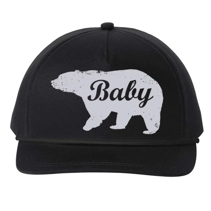 Cute Baby Bear Snapback Five-Panel Rope Hat