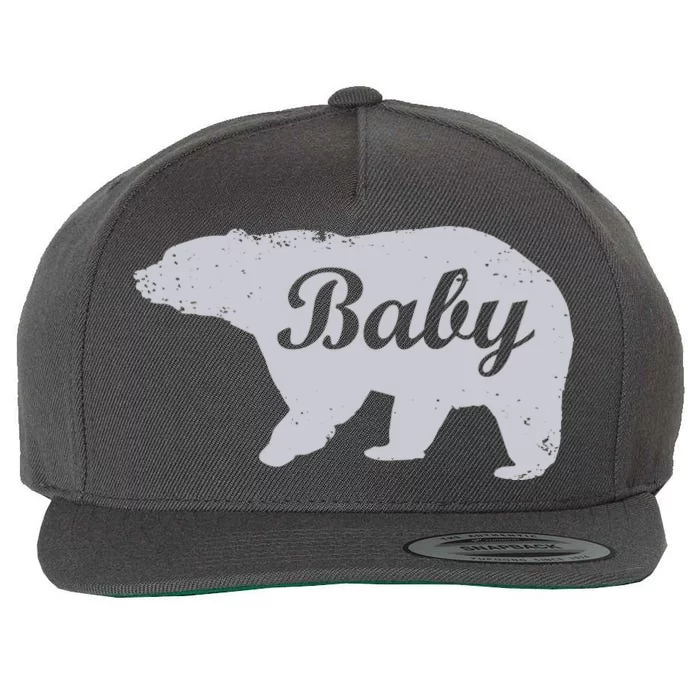 Cute Baby Bear Wool Snapback Cap