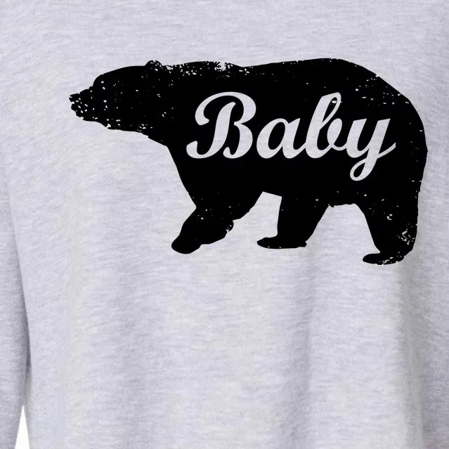 Cute Baby Bear Cropped Pullover Crew