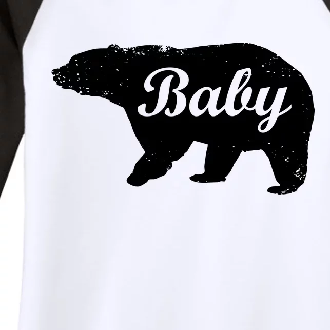 Cute Baby Bear Women's Tri-Blend 3/4-Sleeve Raglan Shirt