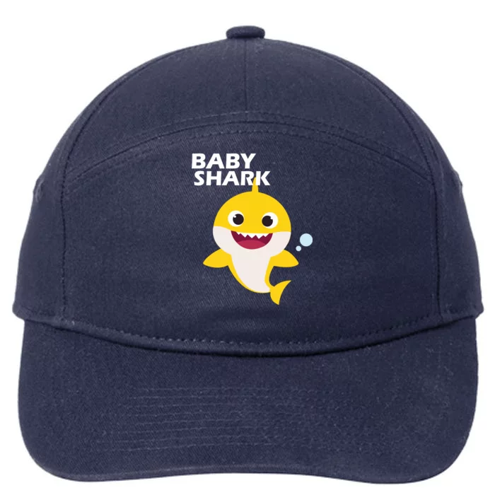 Cute Baby Shark 7-Panel Snapback Hat