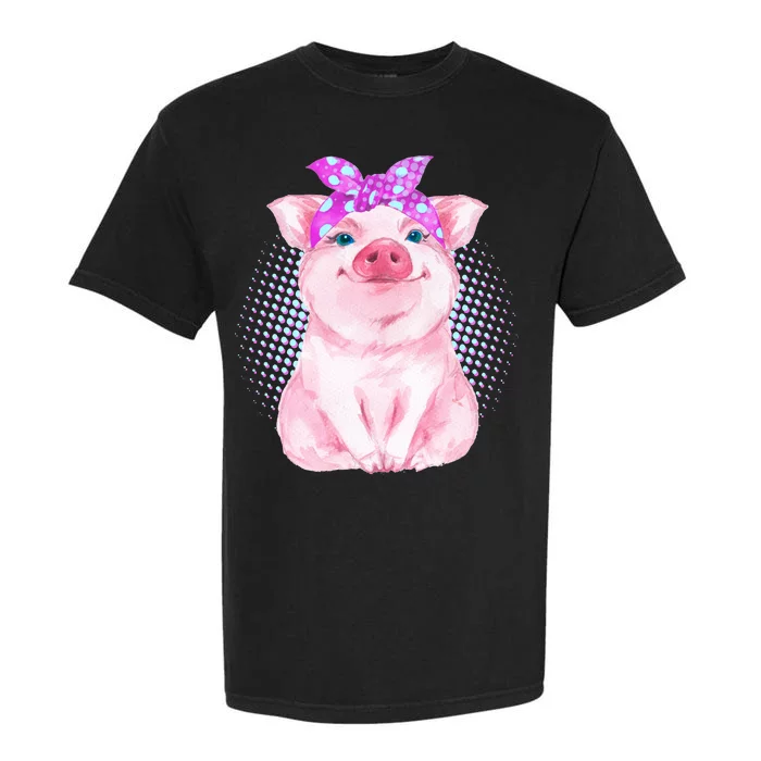 Cute Bandanna Pig Garment-Dyed Heavyweight T-Shirt