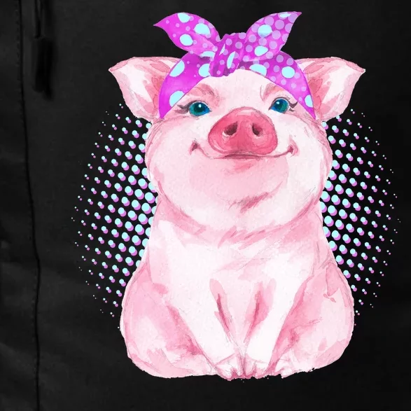 Cute Bandanna Pig Daily Commute Backpack