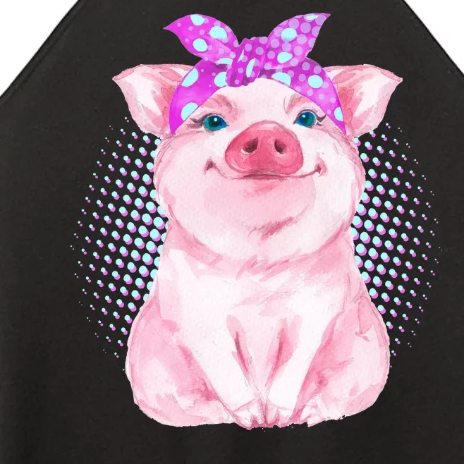 Cute Bandanna Pig Women’s Perfect Tri Rocker Tank