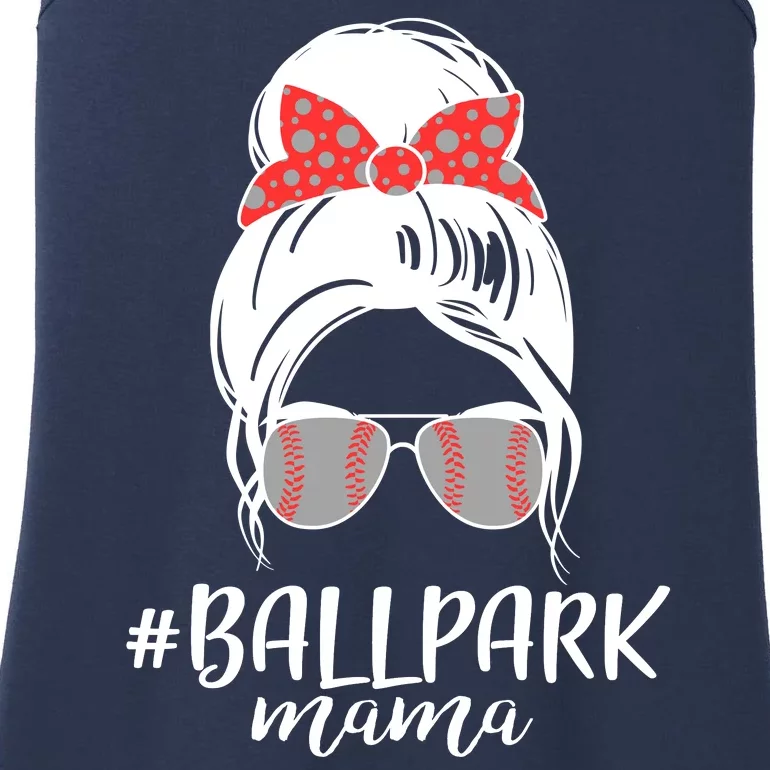 Cute Baseball Ballpark Mama Ladies Essential Tank