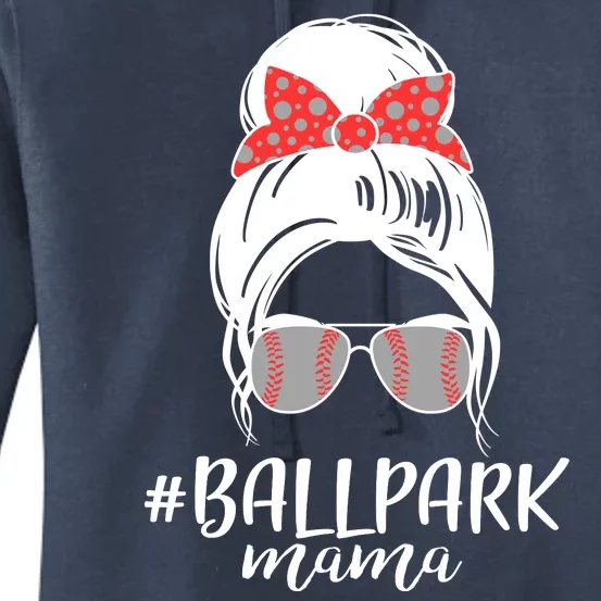 Cute Baseball Ballpark Mama Women's Pullover Hoodie