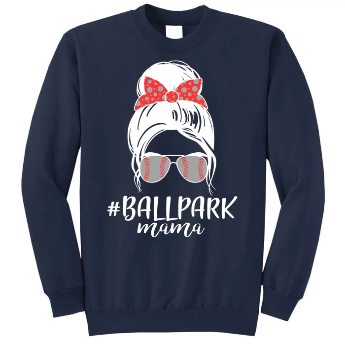 Cute Baseball Ballpark Mama Tall Sweatshirt