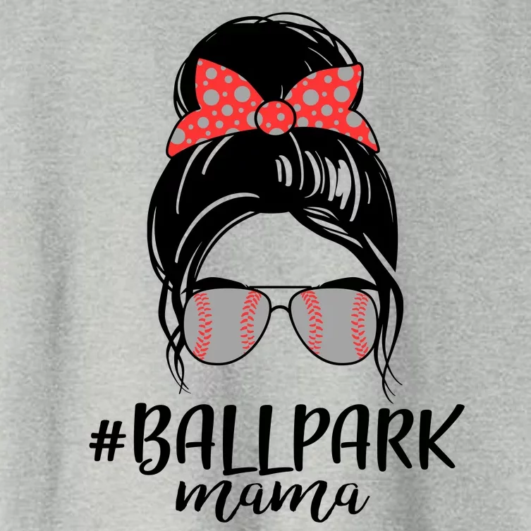 Cute Baseball Ballpark Mama Women's Crop Top Tee