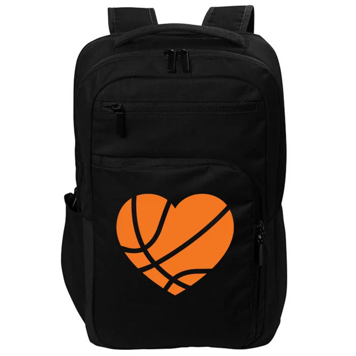 Cute Basketball Heart Impact Tech Backpack