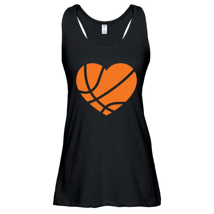 Cute Basketball Heart Ladies Essential Flowy Tank