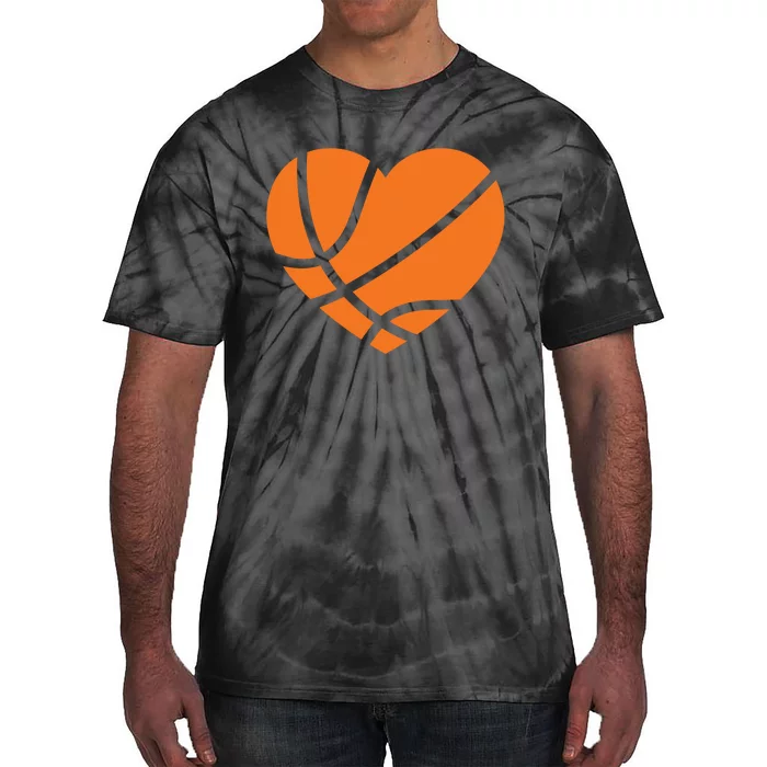 Cute Basketball Heart Tie-Dye T-Shirt