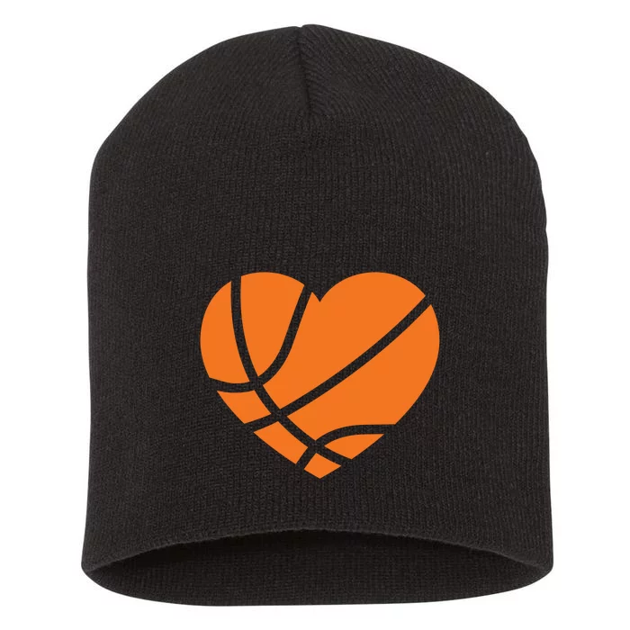 Cute Basketball Heart Short Acrylic Beanie