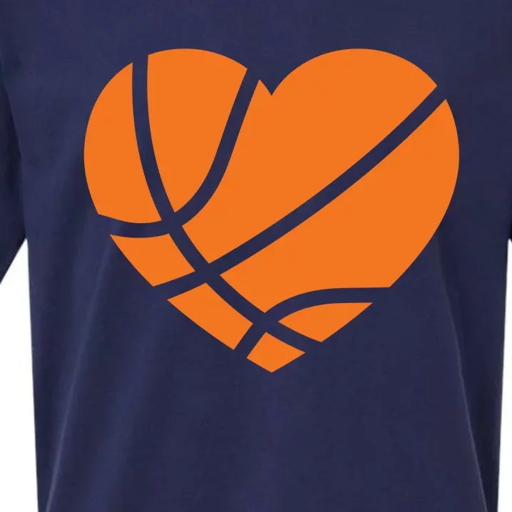 Cute Basketball Heart Sueded Cloud Jersey T-Shirt