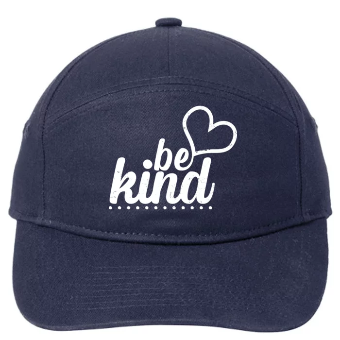 Cute Be Kind Kindness Awareness 7-Panel Snapback Hat