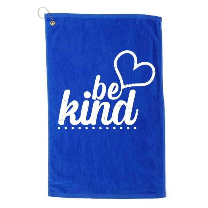 Cute Be Kind Kindness Awareness Platinum Collection Golf Towel